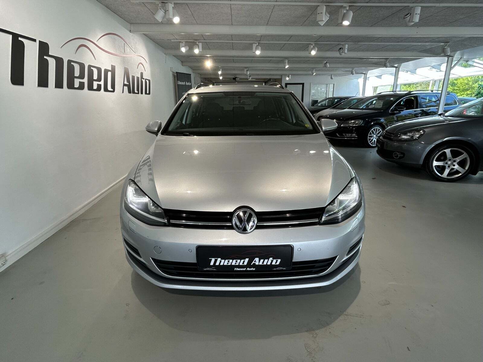 Sølv VW Golf VII fra 2013