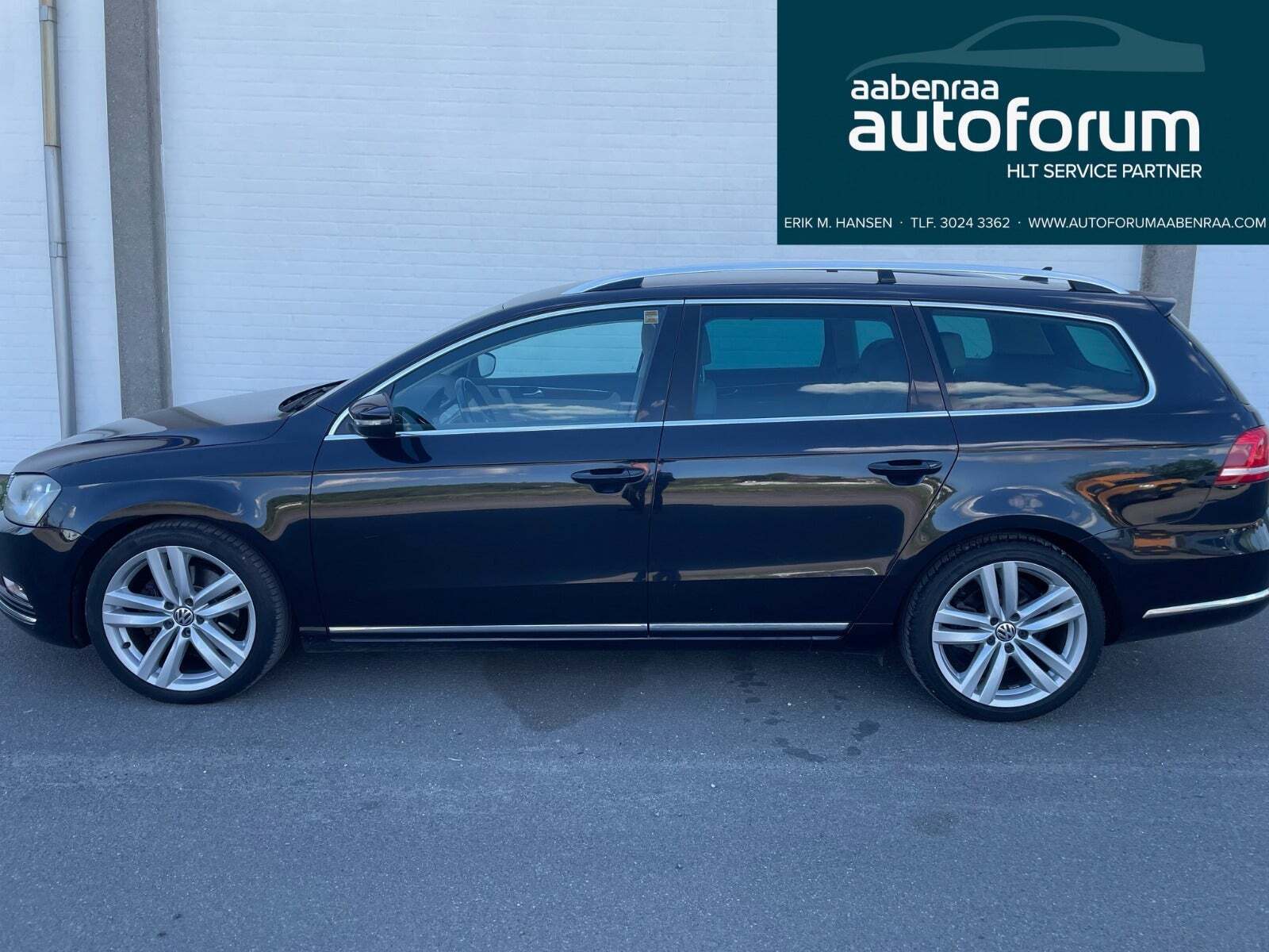 Sort VW Passat fra 2010