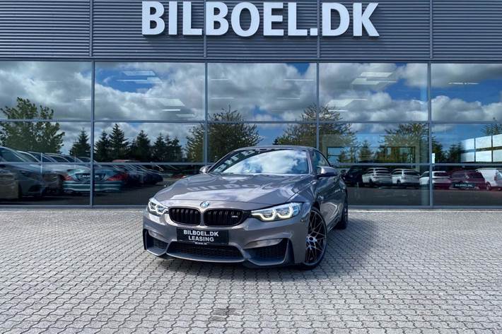 Orange BMW M4 fra 2017 set udefra