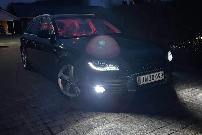 Sort Audi A4 fra 2008