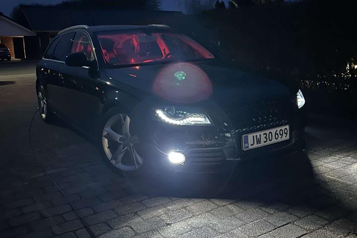 Sort Audi A4 fra 2008