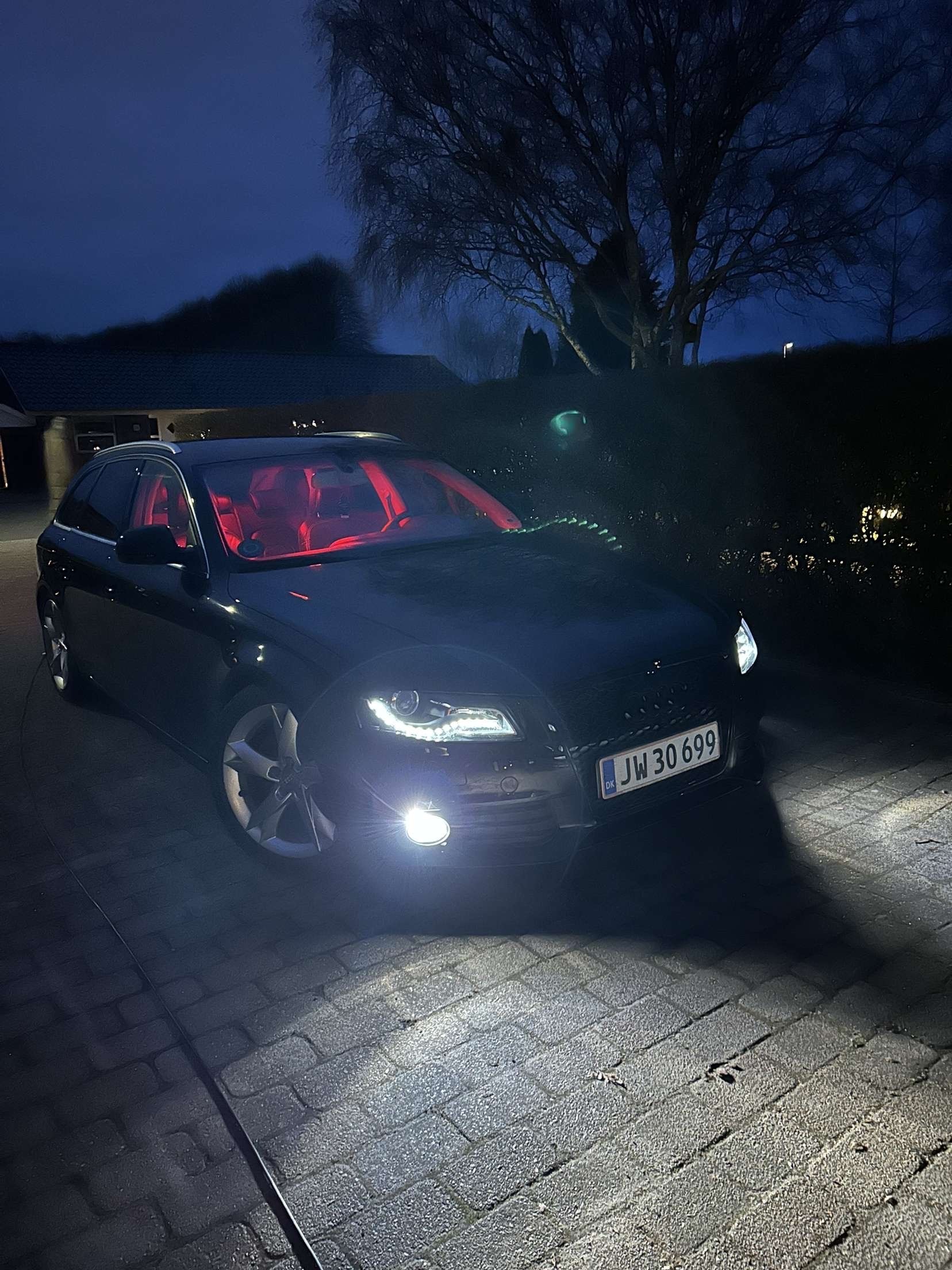Sort Audi A4 fra 2008