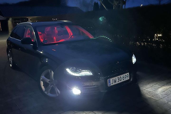Sort Audi A4 fra 2008