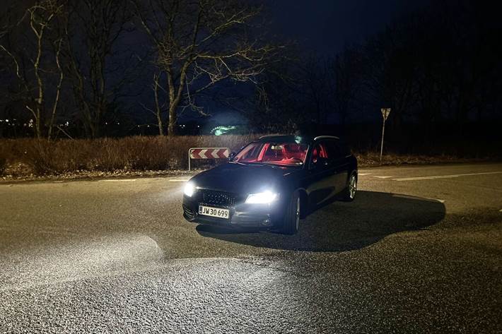 Sort Audi A4 fra 2008