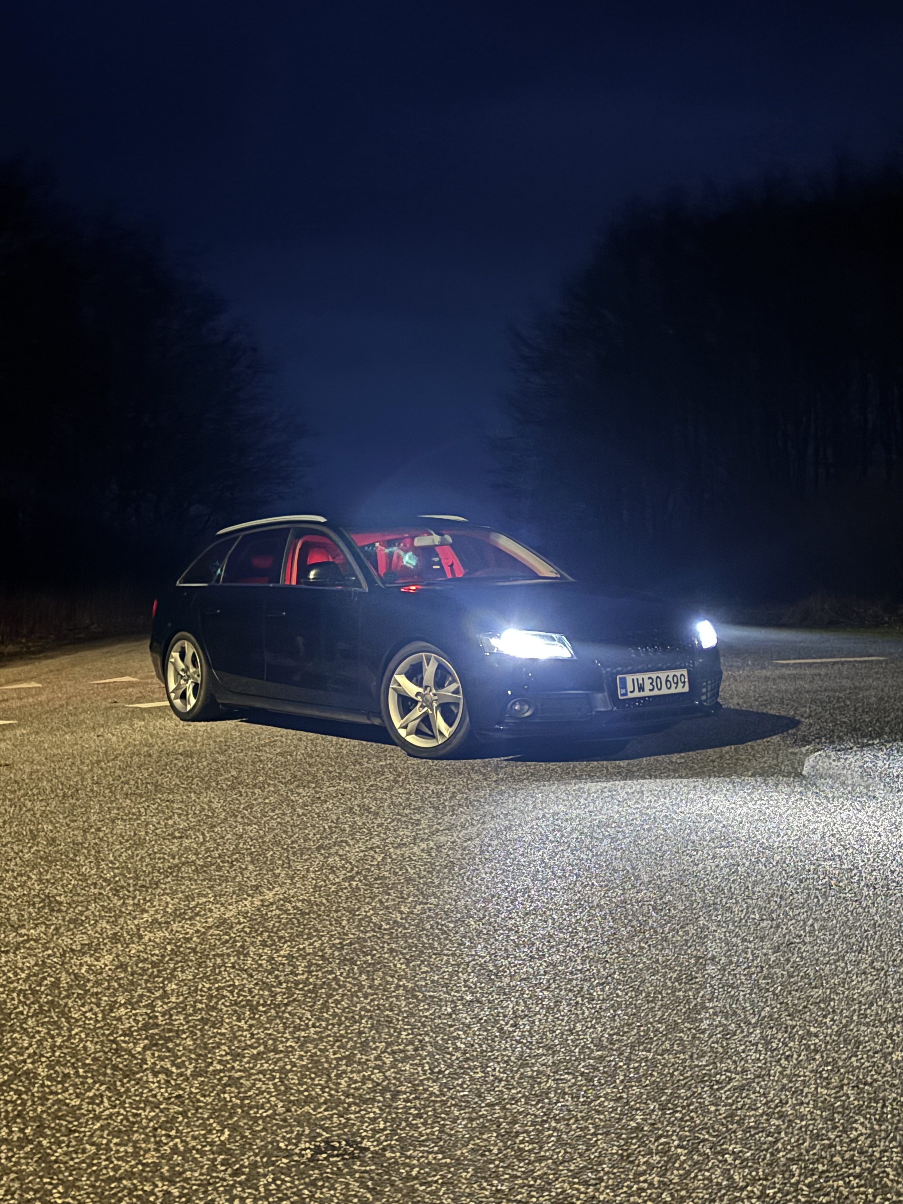Sort Audi A4 fra 2008