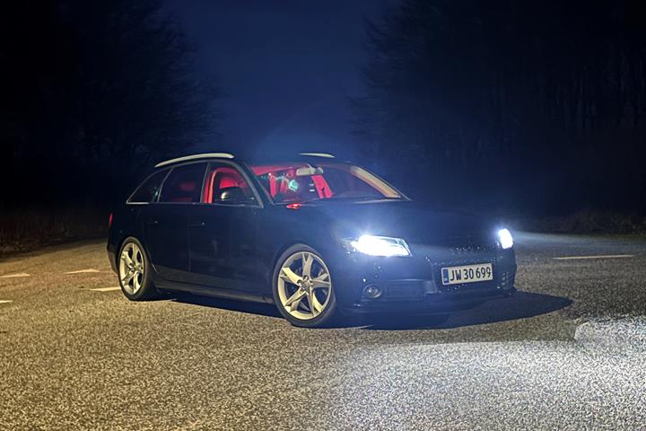 Sort Audi A4 fra 2008