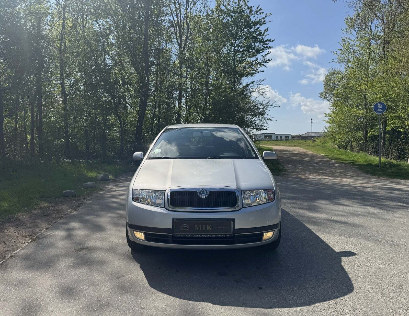 Sølv Skoda Fabia fra 2004