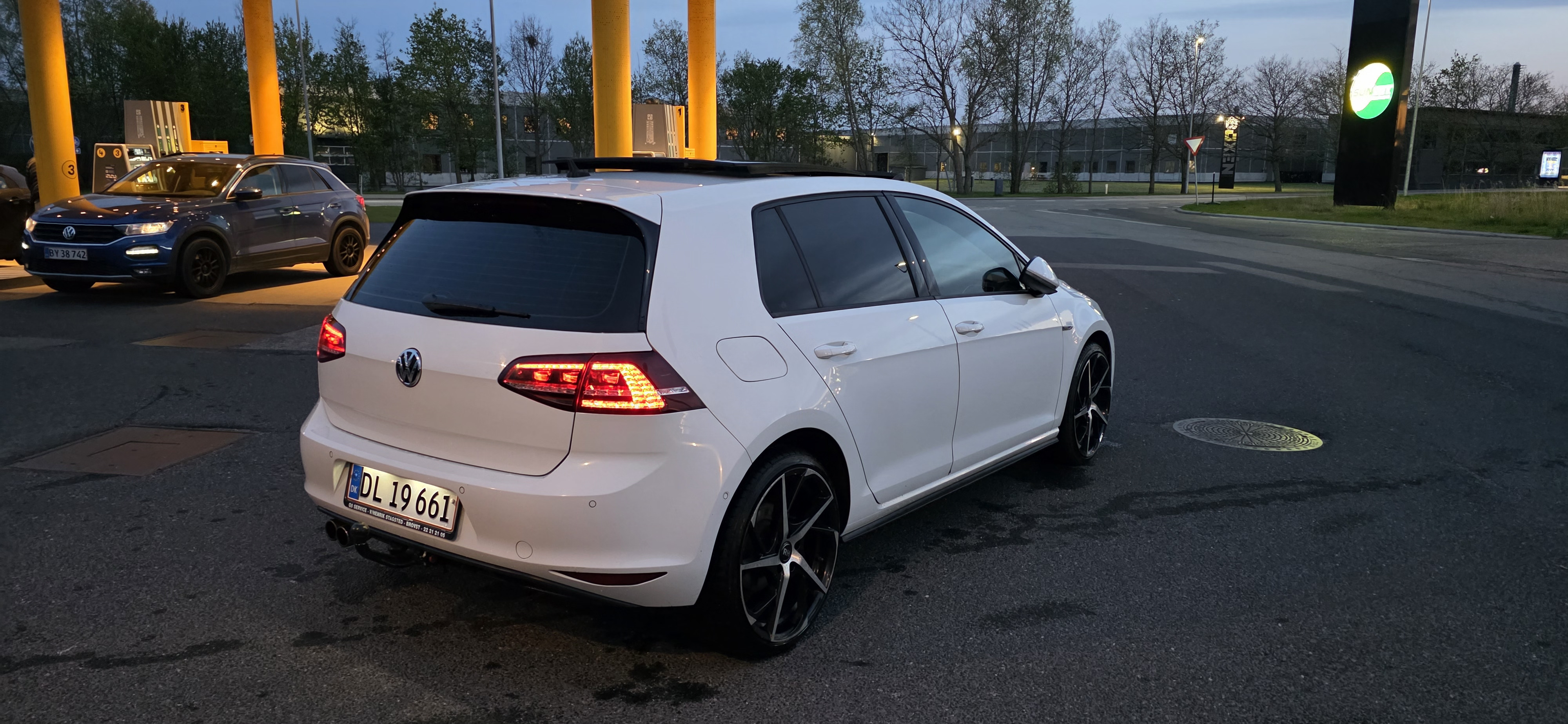 Hvid VW Golf fra 2015