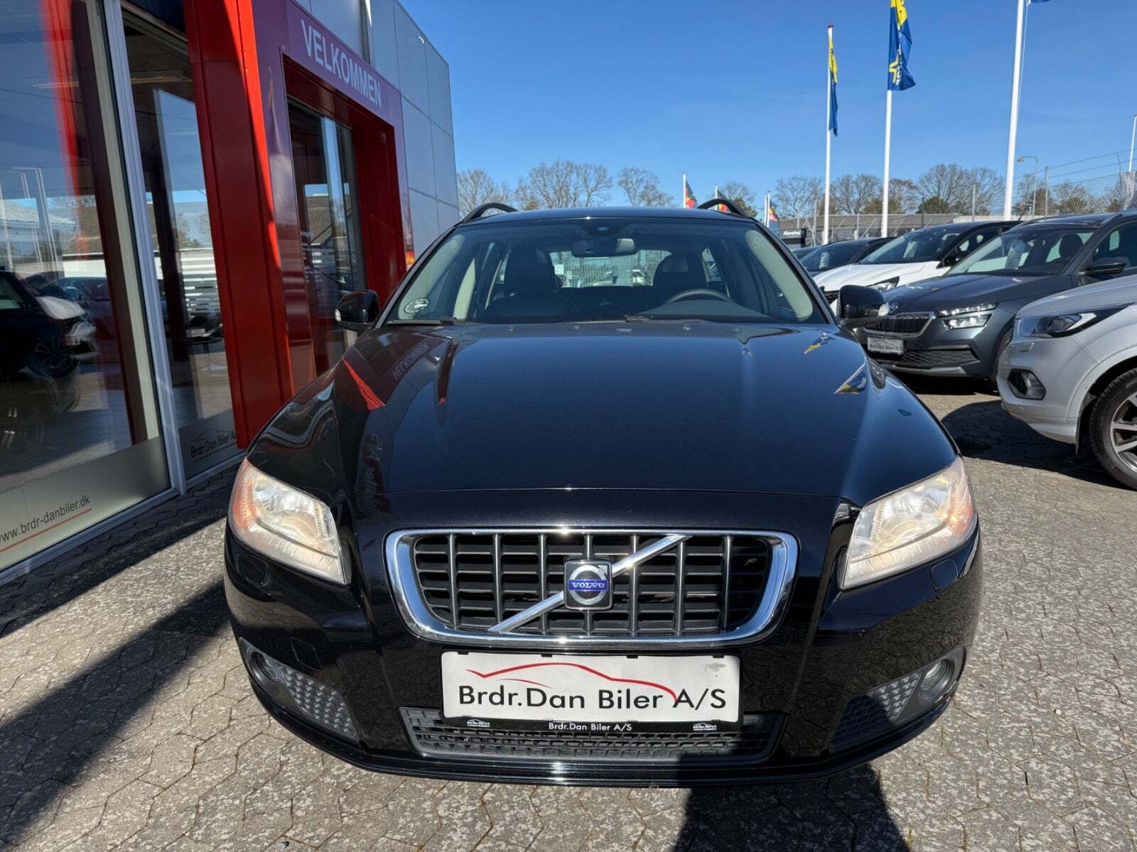 Sort Volvo V70 fra 2008