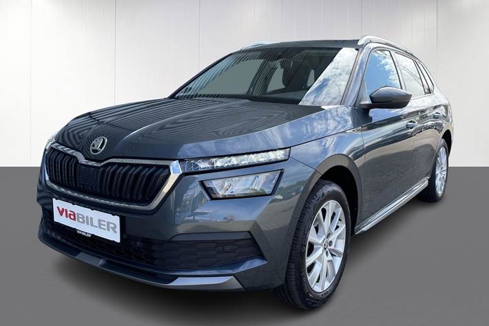 Grå Skoda Kamiq fra 2020 set udefra
