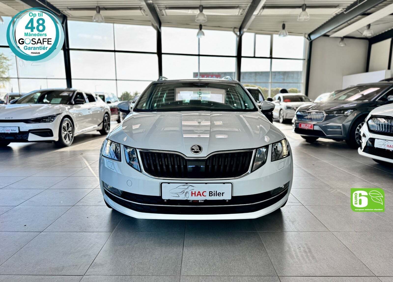 Hvid Skoda Octavia fra 2018