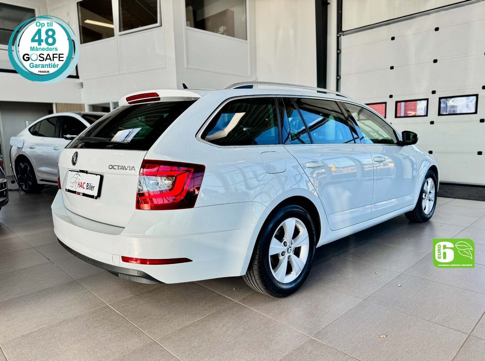 Hvid Skoda Octavia fra 2018