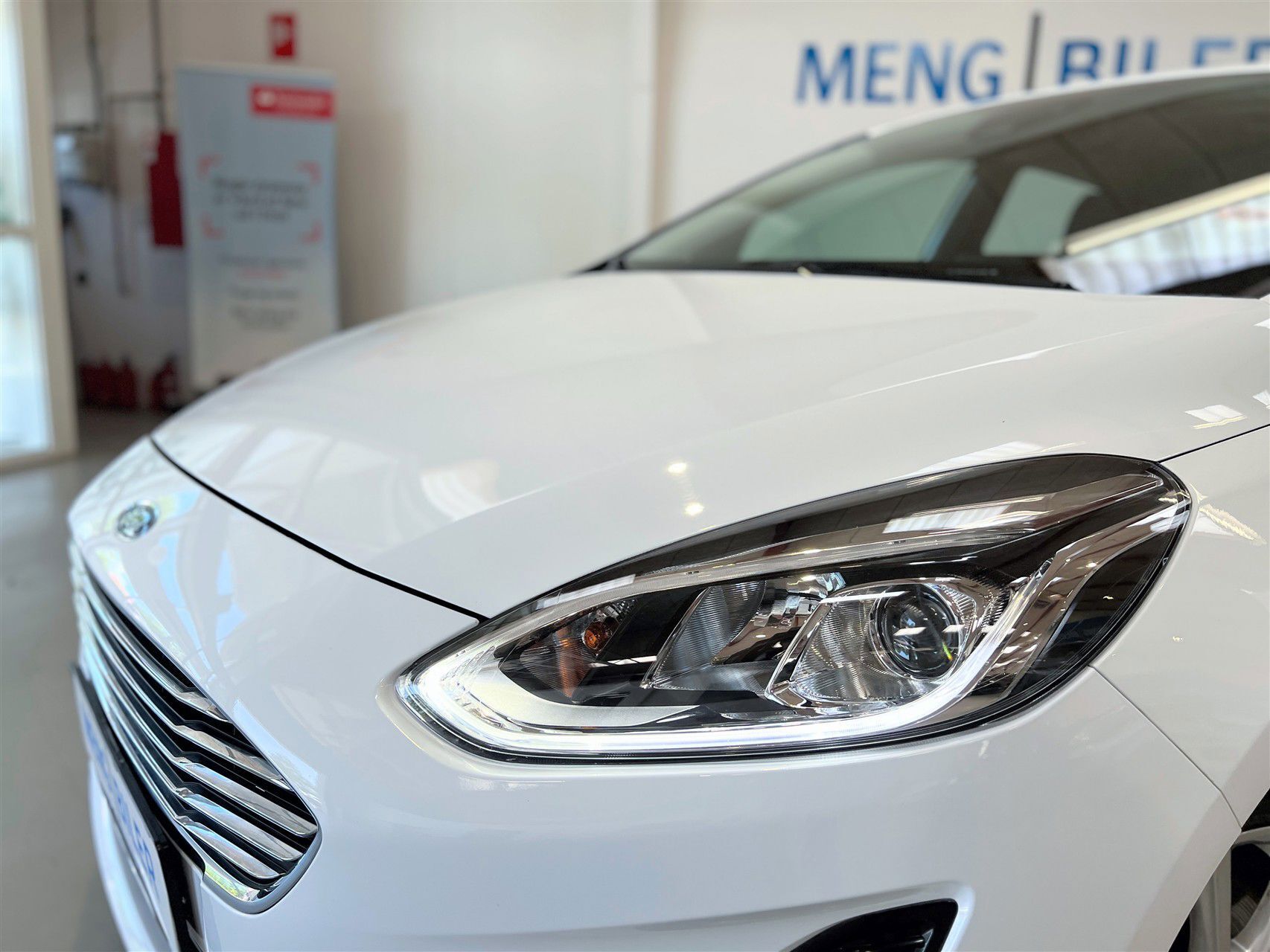 Hvid Ford Fiesta fra 2020