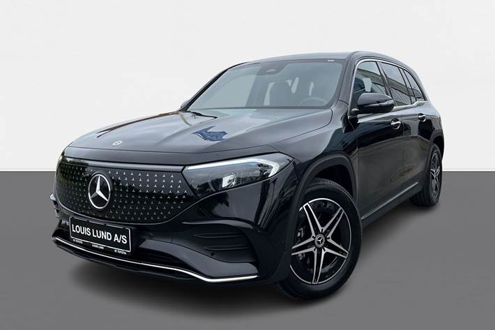 Sort Mercedes EQB 250+ fra 2024 set udefra