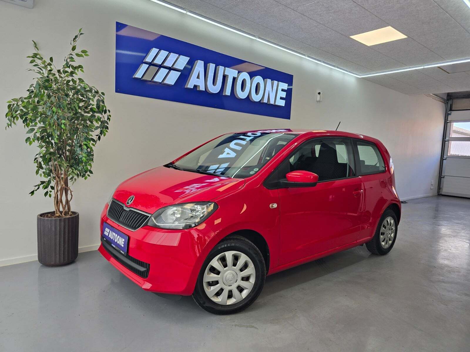 Rød Skoda Citigo fra 2017