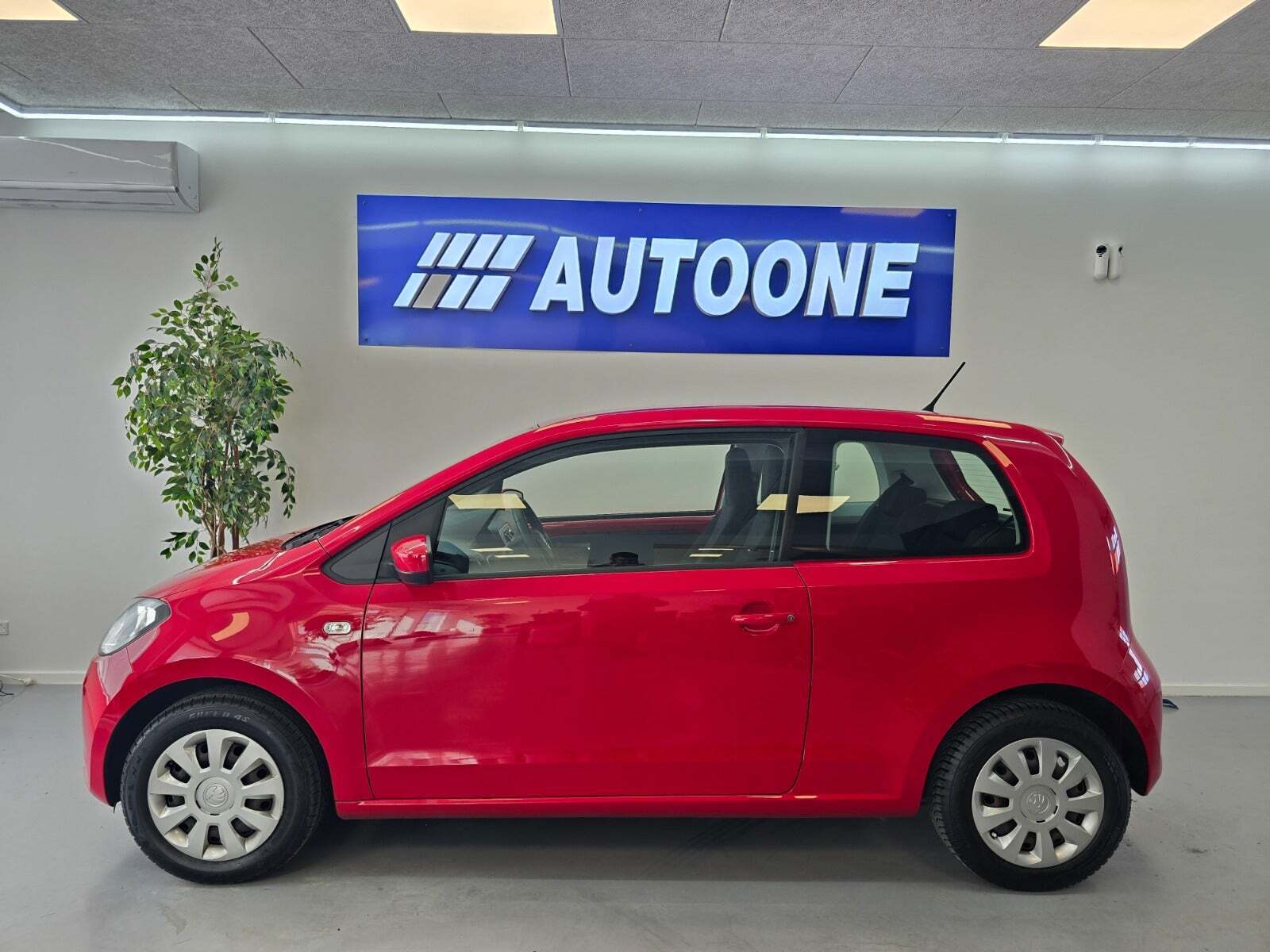 Rød Skoda Citigo fra 2017