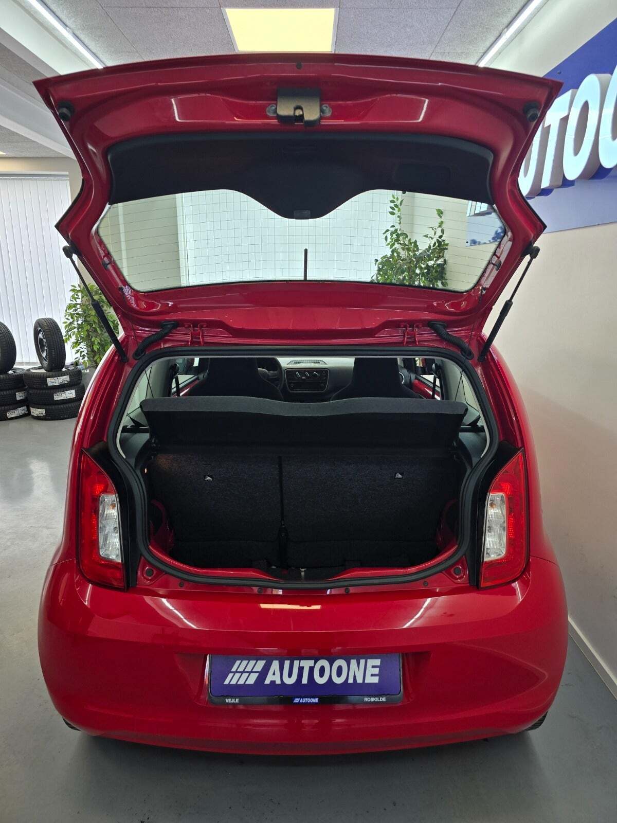 Rød Skoda Citigo fra 2017