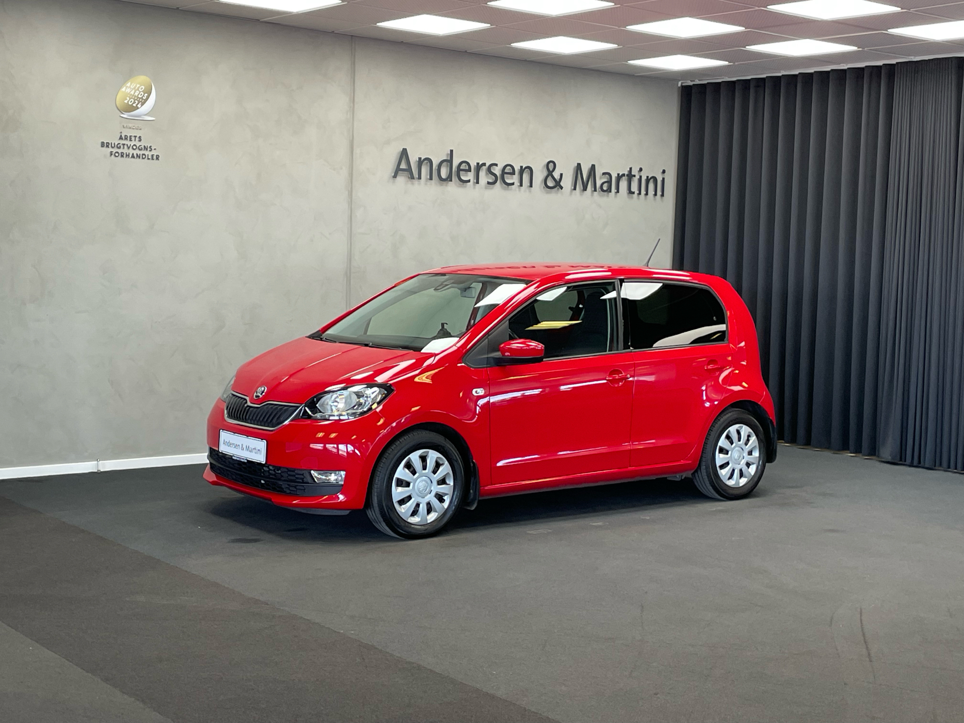 Rød Skoda Citigo fra 2017