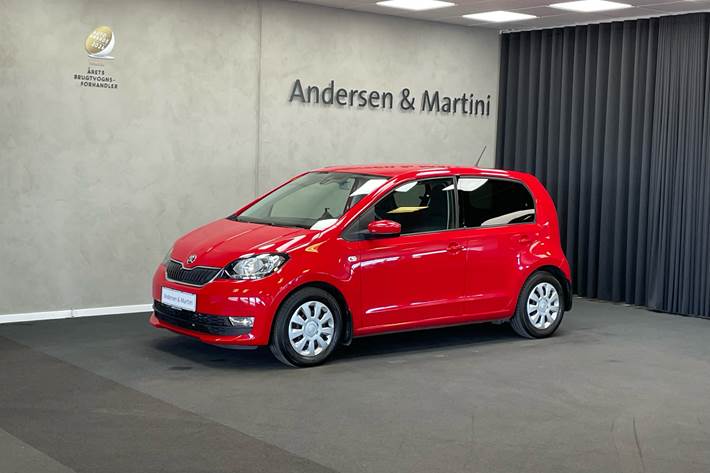 Rød Skoda Citigo fra 2017