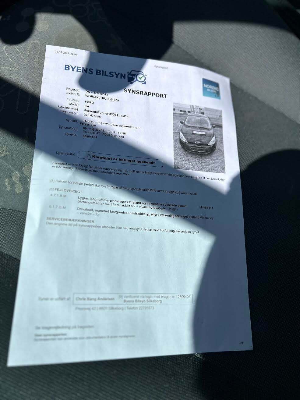 Sort Ford Ka fra 2013