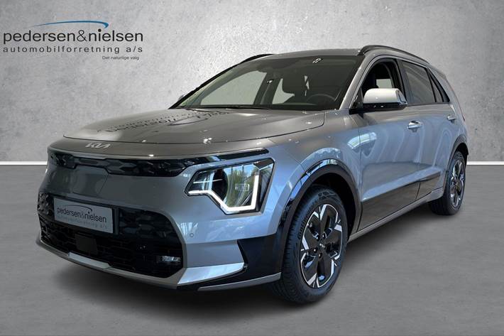 Grå Kia Niro EV fra 2025 set udefra