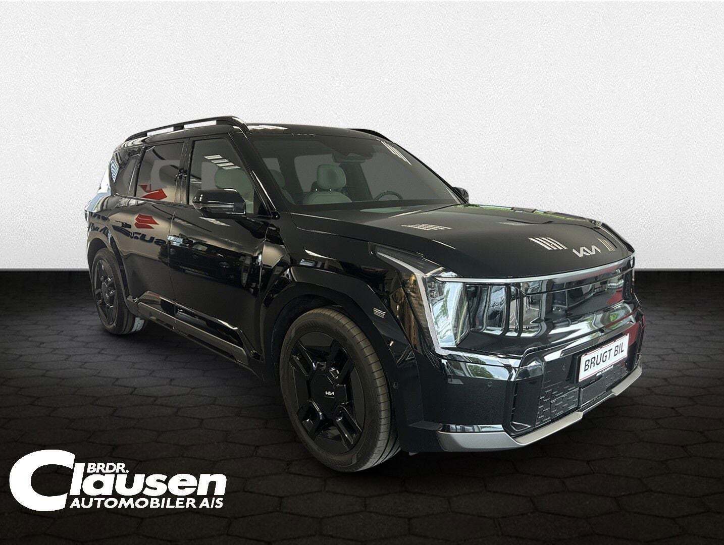 Sort Kia EV9 fra 2025 set udefra