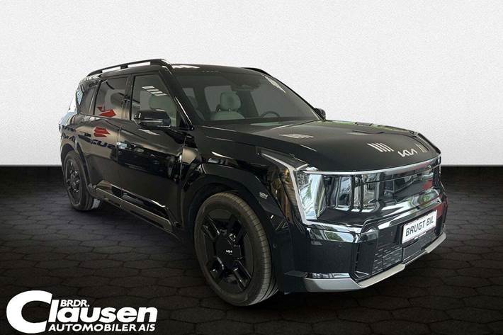 Sort Kia EV9 fra 2025 set udefra