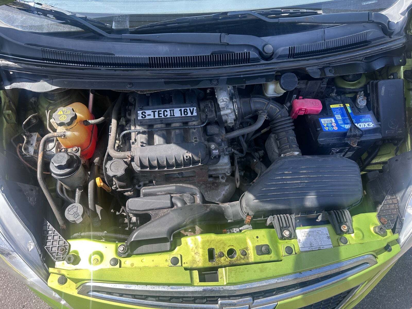 Grøn Chevrolet Spark fra 2010