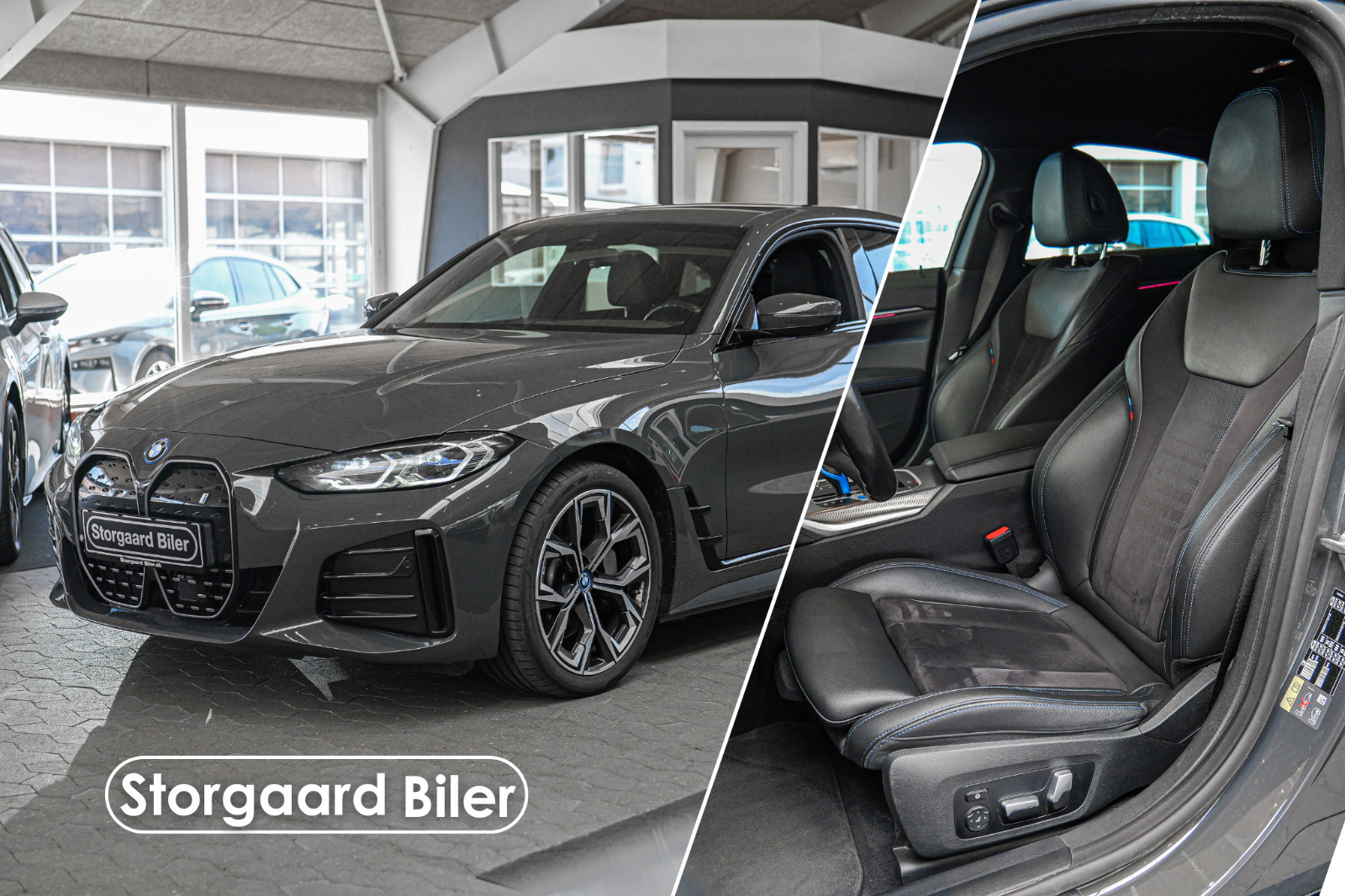 Grå BMW i4 fra 2022