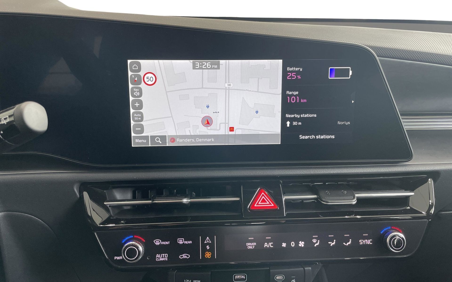 Grå Kia Niro EV fra 2025
