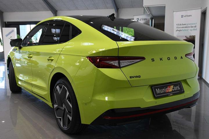 Grøn Skoda Enyaq fra 2024