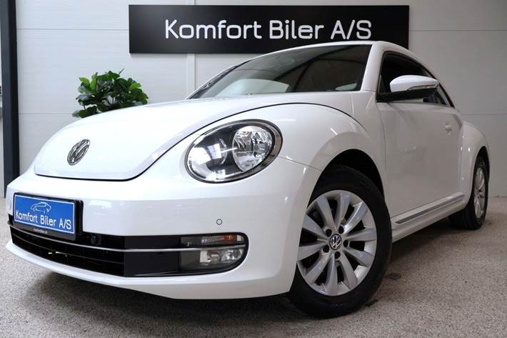 Hvid VW The Beetle fra 2012