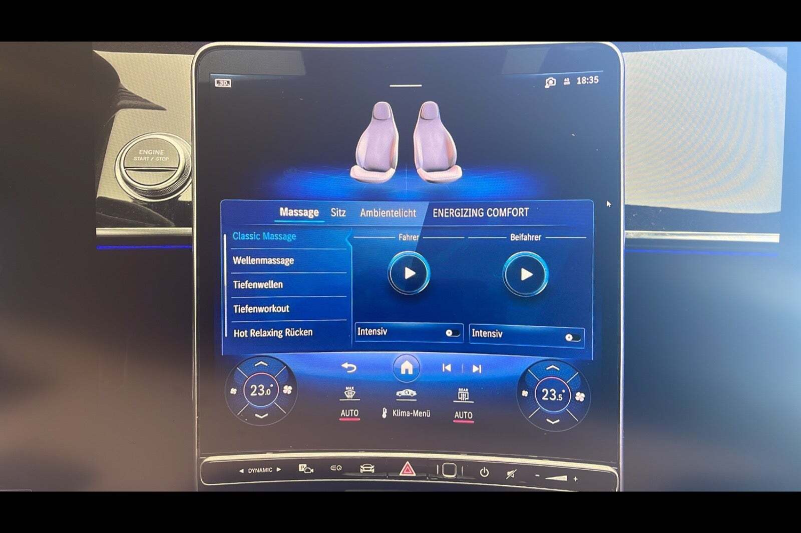 Sort Mercedes S580 e fra 2022 set indefra