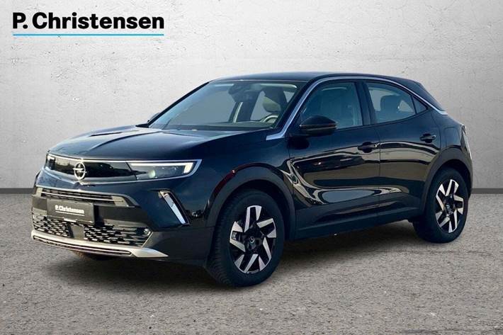Sort Opel Mokka-e fra 2023 set udefra