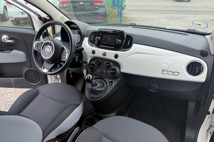 Hvid Fiat 500 fra 2018