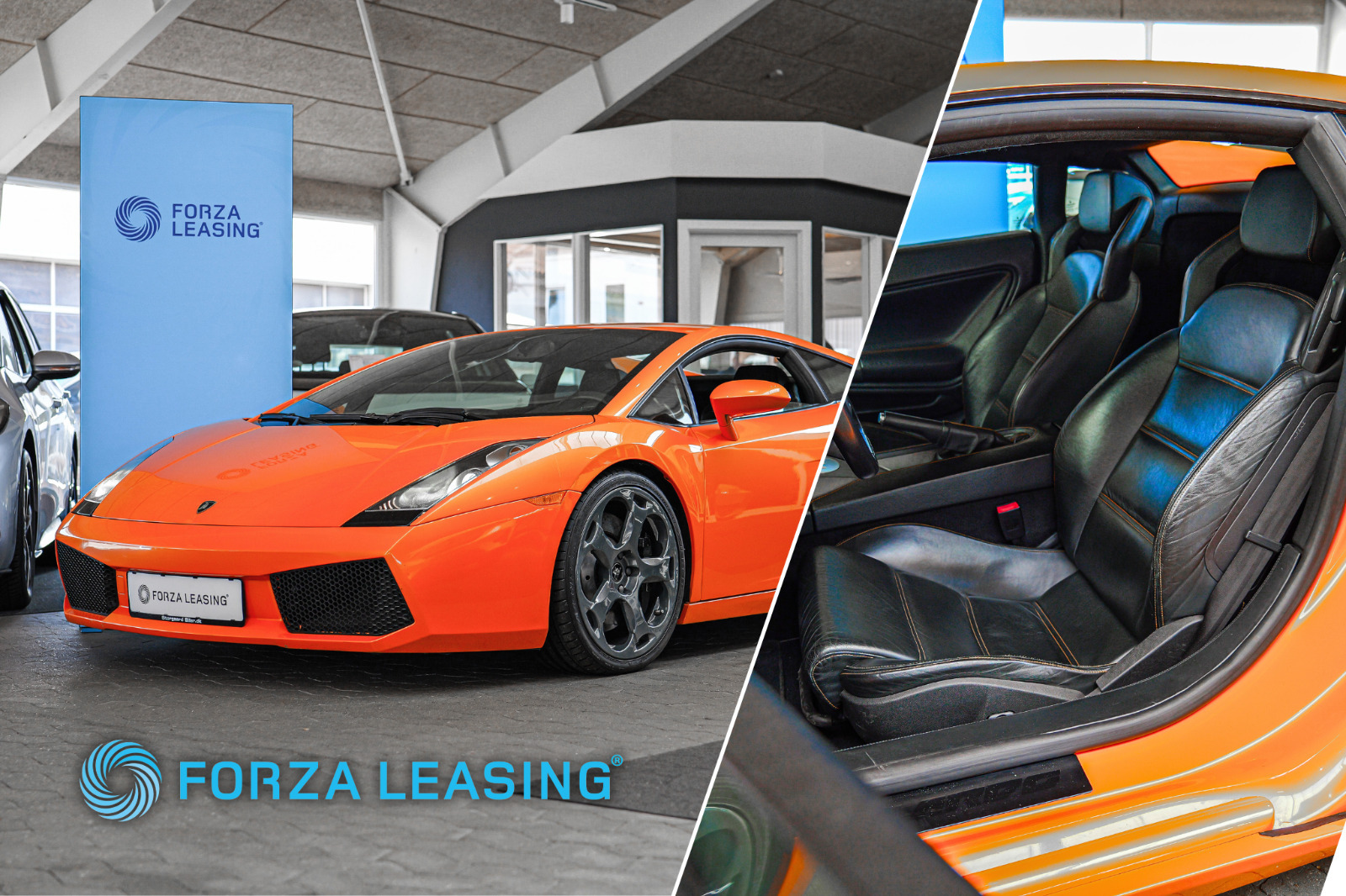 Orange Lamborghini Gallardo fra 2004