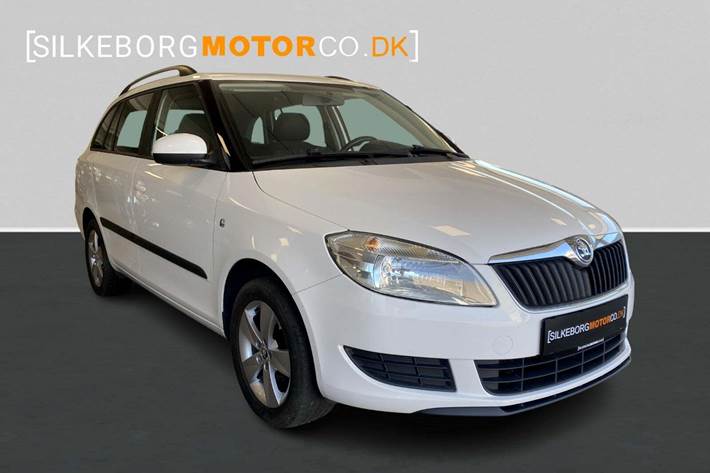 Hvid Skoda Fabia fra 2013
