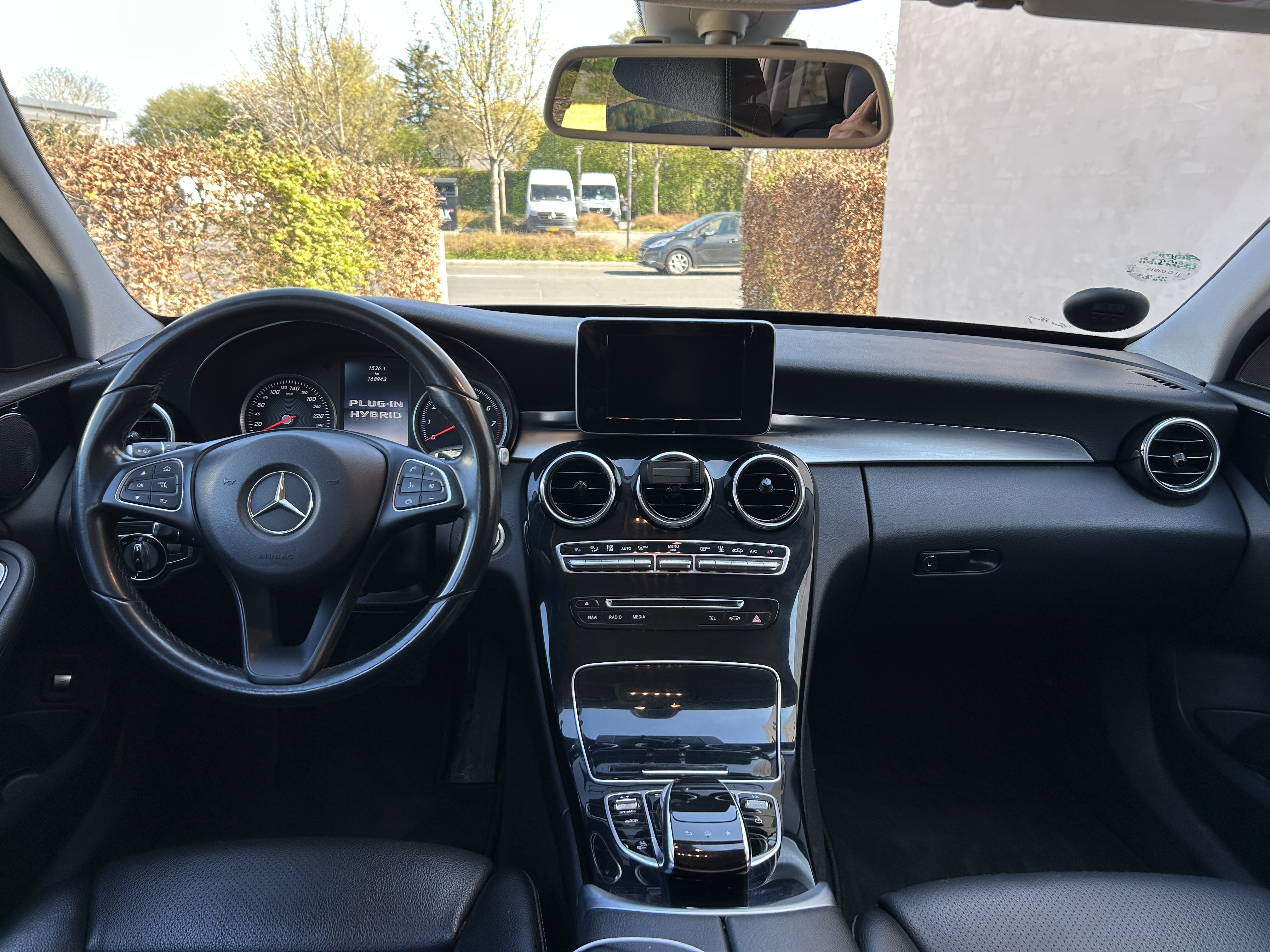 Blå Mercedes C-Klasse fra 2016