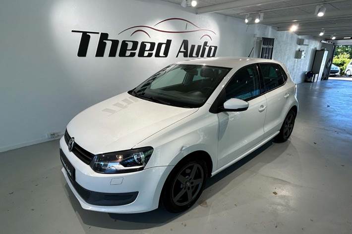 Hvid VW Polo fra 2010
