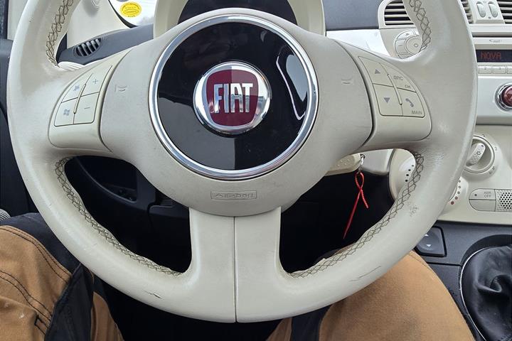 Hvid Fiat 500 fra 2008