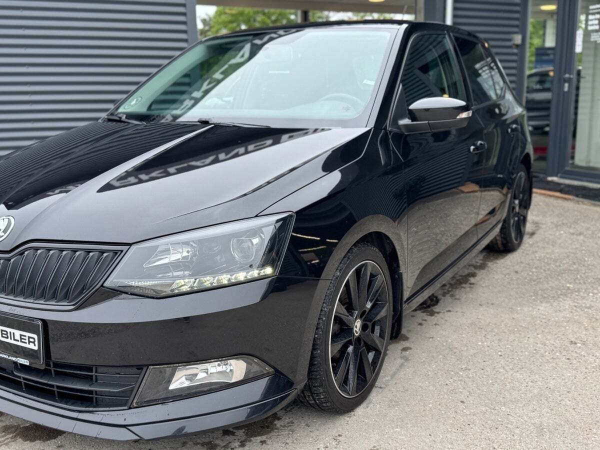 Sort Skoda Fabia fra 2018