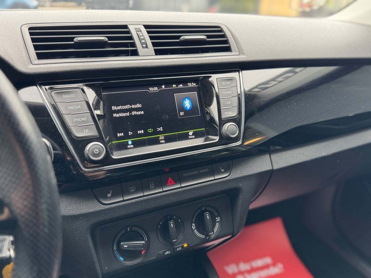 Sort Skoda Fabia fra 2018