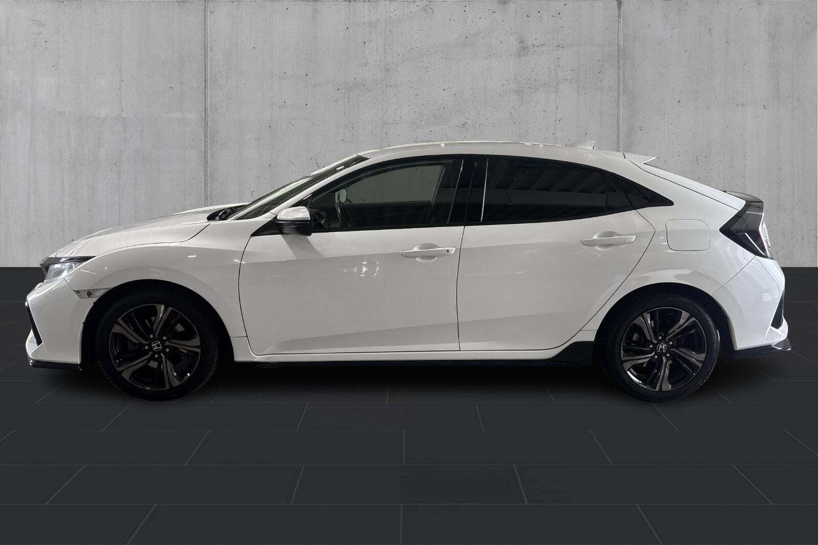 Hvid Honda Civic fra 2017