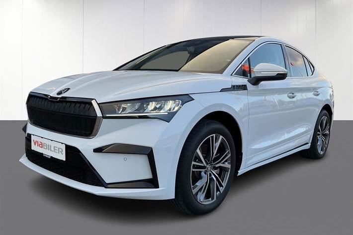 Hvid Skoda Enyaq iV fra 2024