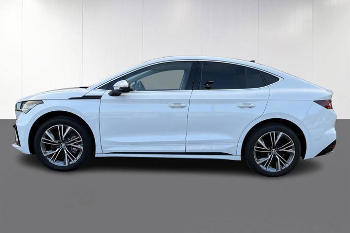 Hvid Skoda Enyaq iV fra 2024