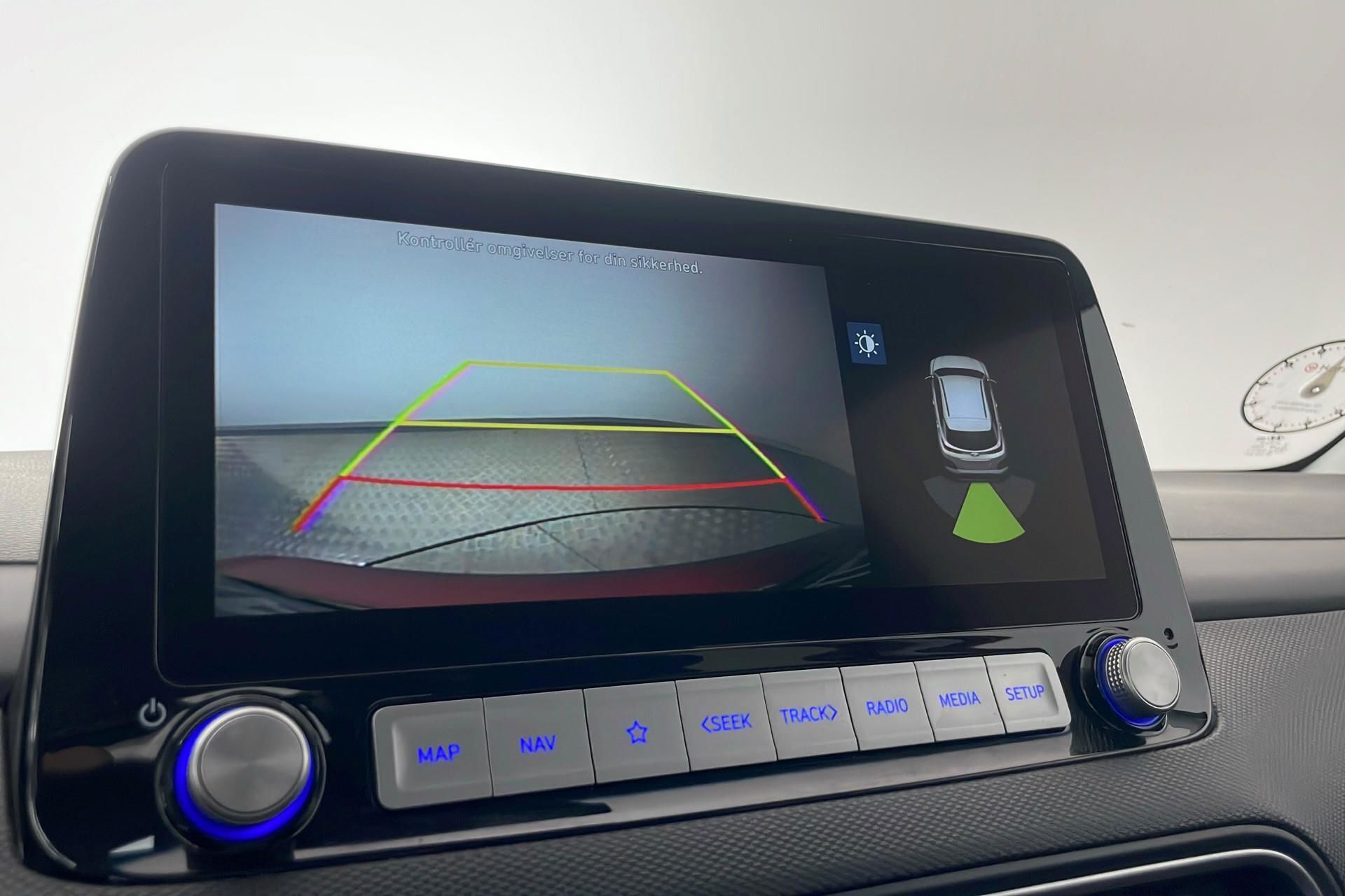 Rød Hyundai Kona fra 2021