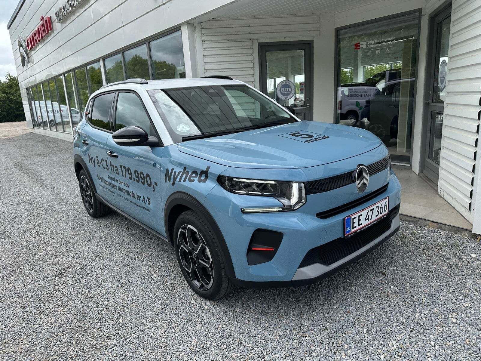 Blå Citroën ë-C3 fra 2024