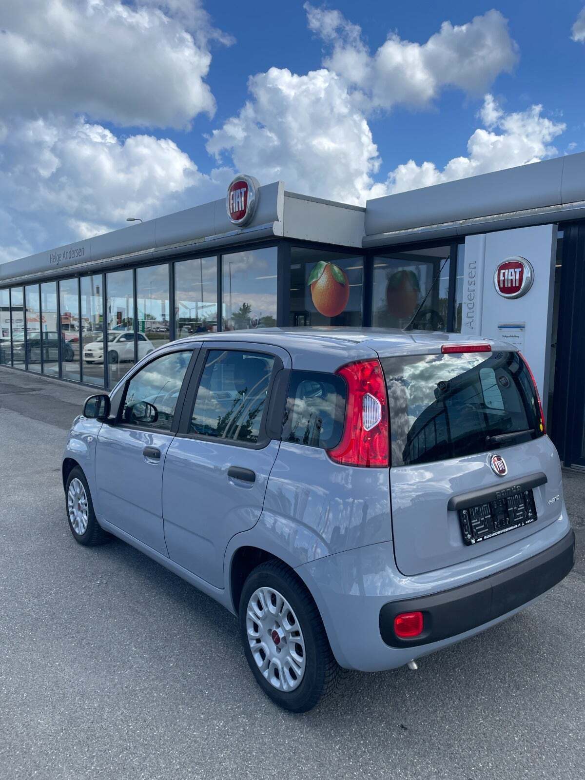 Grå Fiat Panda fra 2021