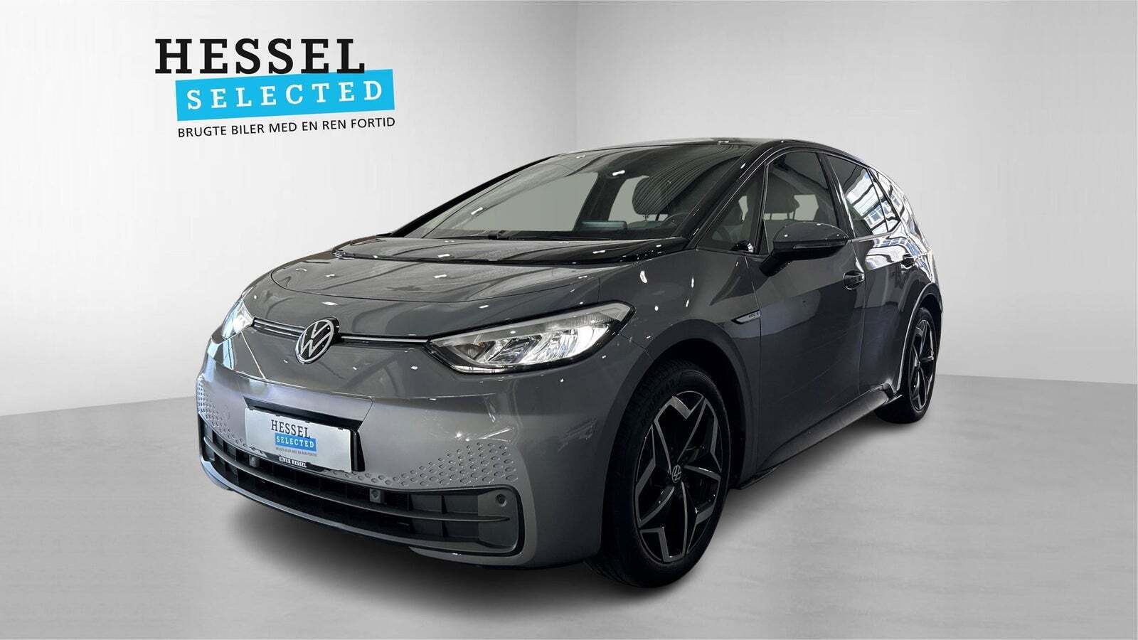 Grå VW ID.3 fra 2022 set udefra