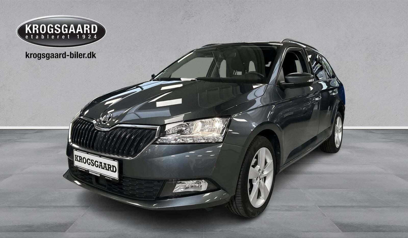 Grå Skoda Fabia fra 2020